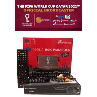 Paket Bundling Receiver Nexparabola + Paket Piala Dunia World Cup Qatar 2022 Nex Merah + Paket World