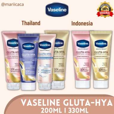 Vaseline Gluta Hya Serum Burst UV Lotion - Thailand & Indonesia Pink Indo 200ml