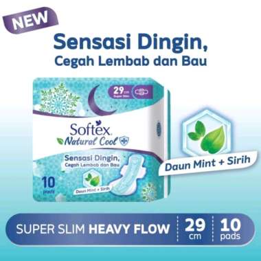 Softex Natural Cool 23cm/29cm/36cm/Pantyliner 15cm isi 32 pads 29 cm isi 10pads