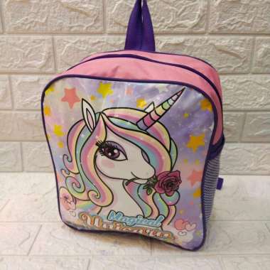 TAS RANSEL ANAK PAUD KARAKTER AVENGERS,UNICORN,TOBOT BT21