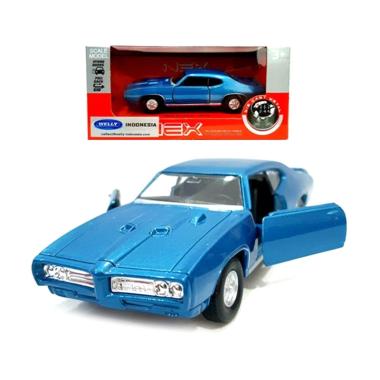 Welly 43714Cw 1969 Pontiac Gto Diecast - Light Blue