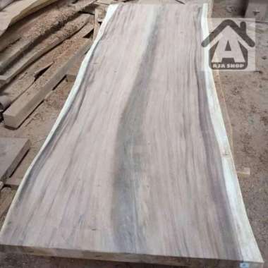 Top table kayu trembesi - daun meja solid kayu trembesi alami