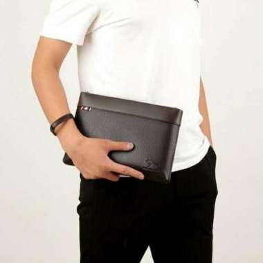 W12 Business Clutch Model Roma Tas Tangan Hand Bag Dompet Pria