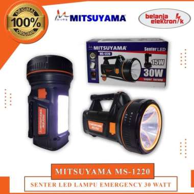 SENTER LED LAMPU EMERGENCY SUPER TERANG 30 WATT MITSUYAMA MS-1220