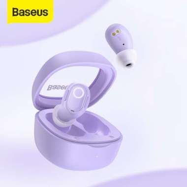Baseus True Wireless Bluetooth Earphone Mini Earbuds TWS WM02 Ungu