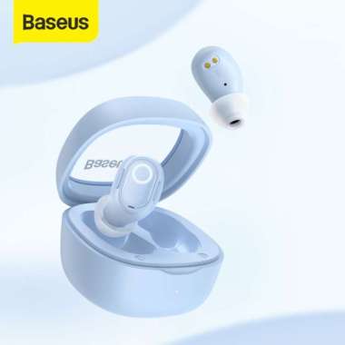 Baseus True Wireless Bluetooth Earphone Mini Earbuds TWS WM02 Biru