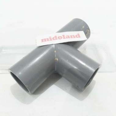 Sok pipa sambungan cabang 3 keni knee T tee polos 3/4 in inch rucika