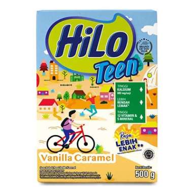 Promo Harga Hilo Teen Vanilla Caramel 500 gr - Blibli