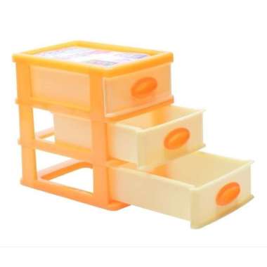 Laci rak Mini Container Susun 3 storage box kecil tingkat Shinpo 363-3