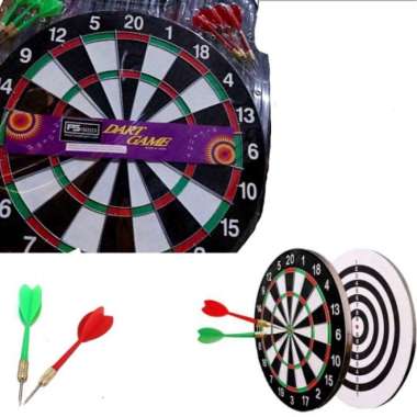 DART GAME BESAR 17 inch / Papan Dart Board Besar Ukuran 43 cm