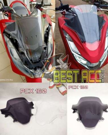 WINDSHIELD VISOR ALL NEW HONDA PCX 160 NEW 2021 MODEL OVAL 3MM BENING 40 CM Warna