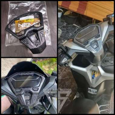 Cover spidometer tutup kilometer carbon vario150 125 new 2018 2019