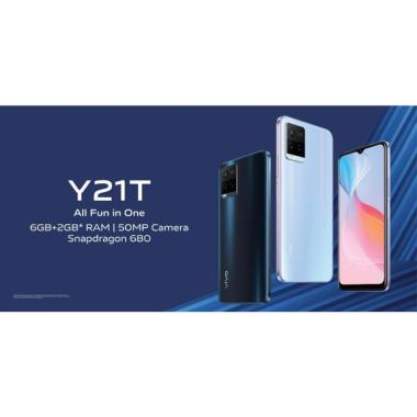VIVO SMARTPHONE Y21T RAM 6/128GB - VIVO Y21T 6/128GB MIDNIGHT BLUE