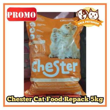 OEM chester cat food repack 5kg / dry food / makanan kucing chester 5kg