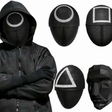 topeng squid game mask cosplay staff masker squid game