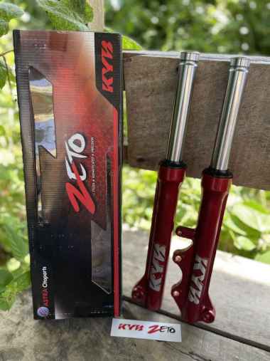 SHOCK DEPAN KYB ORIGINAL UNIVERSAL BEBEK JUPITER FIZ R MX VEGA SUPRA MERAH