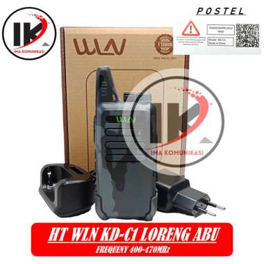 HT WLN ISI 1 KD-C1 ORIGINAL WLN FREQUENSI UHF WARNA Loreng Abu