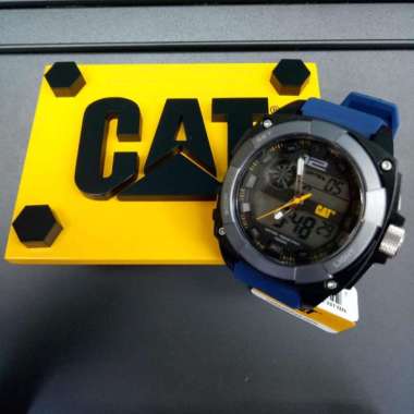 CATERPILAR CAT Jam Tangan Pria Karet Biru MD.155.26.122 Original