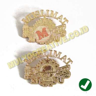 Pin Bross Cor Logo Muslimat NU - Lencana NU Model Cor Mulyocreative