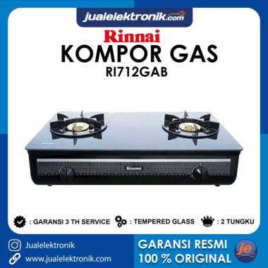 Rinnai RI712GAB Kompor 2 Tungku - Api besar