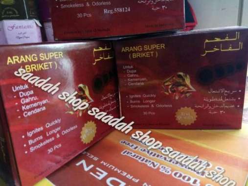 Arang Areng Briket Gahru Shisha Pembakar Gahru