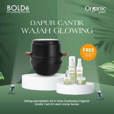 BOLDe Organic Green All In One FREE Doctor Eam Acne Series Set hitam