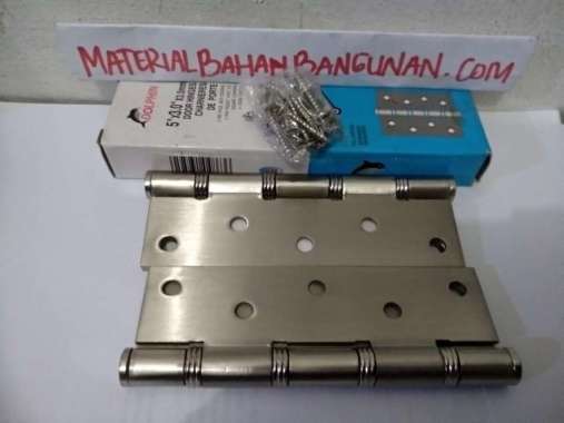 Engsel Tebal 5 Inch Penyambung Kusen Jendela Putih Dolphin Wessel