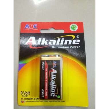 Battery Kotak 9V Alkaline Original Baterai 9 Volt HITAM