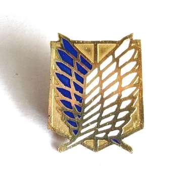 Pin Badge Logo Sasageyo Bros Logo Anime Attack On Titan Mulyocreative