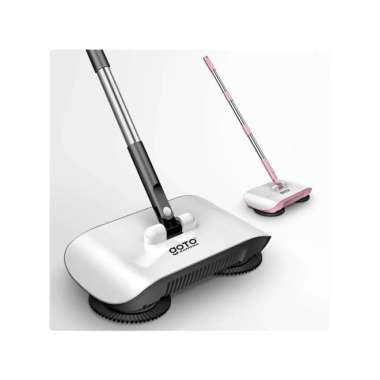 Goto Ramona Broom Sapu Pel Pembersih Lantai Otomatis Penyedot Debu Hitam warna