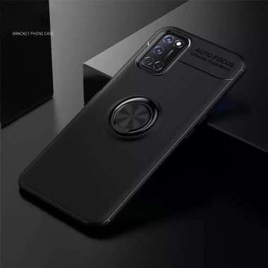 Case Oppo A92 Auto Focus Ring Kickstand Soft Casing