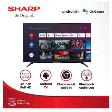 SHARP 2T-C32BG1i SMART ANDROID TV 32 INCH 32BG1i 2TC32BG1i 32BG