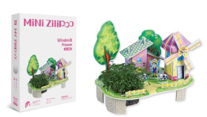 PUZZLE 3D ANAK BERCOCOK TANAM - DIY 3D TOYS - ZILIPOO SERIESWindmill House