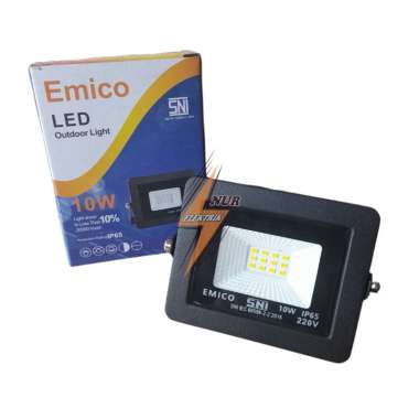 Lampu Sorot 10w Led Flood Light Outdoor Waterproof 900 Lumen Taman hias Putih Kuning RGB Warna Warni
