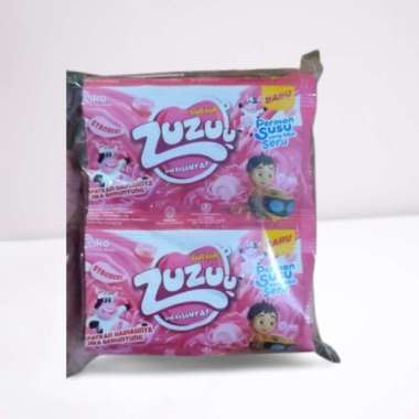 Permen Strawberry nanonano Zuzu renceng ( 1 pak isi 10) permen enak dan murah