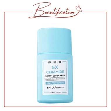 Skintific 5X Ceramide Serum Sunscreen SPF50 PA++++ Skincare Sunblock 30ml