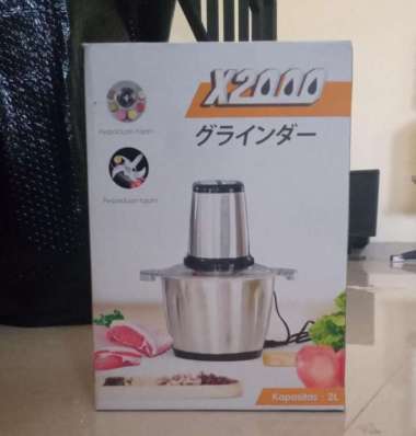 Penggiling daging super kuat menggiling daging sayuran super cepat 2L