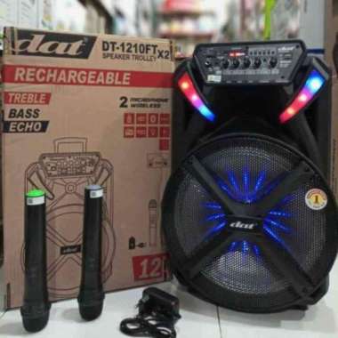 speaker aktif karaoke wireless dat 1210 f 12 inc wireless 2 garansi