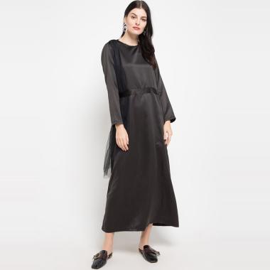 Hazelnut Indonesia Margot Dress Wanita Semua Ukuran Black