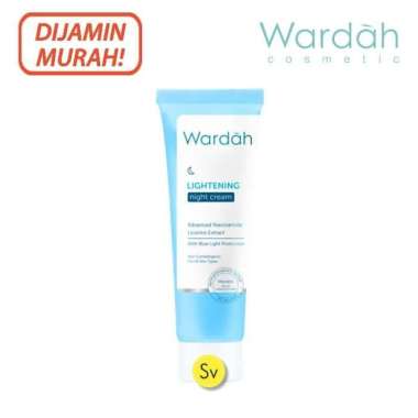 Wardah Lightening Night Cream, 20gr - Krim Malam