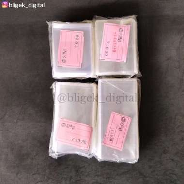 Plastik Kaca / Plastik OPP Tanpa Perekat Lebar 7 cm 7 X 13