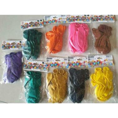 SON Balon Metalik / Balon Ultah (10 Pcs) Orange