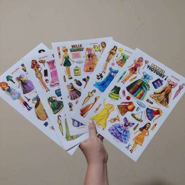 1 LEMBAR BONGKAR PASANG BP SUPER GAUN BONEKA KERTAS / DRESS UP BAJU BONEKA