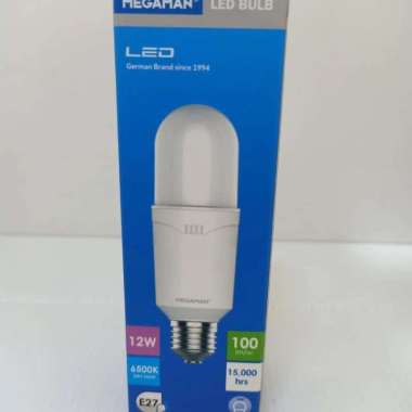 MEGAMAN Bohlam lampu led stick bulb 12watt 12w E27 putih