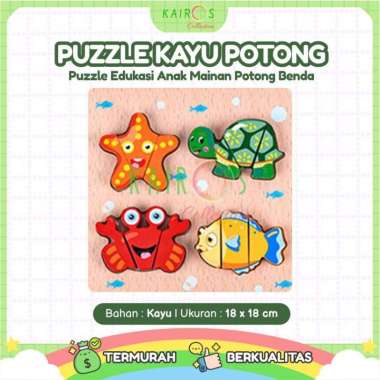 Puzzle Potong / Puzzle Kayu hewan laut