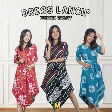 DRESS LANCIP MOTIF TENUN SONGKET TUNIK BATIK WANITA KONDANGAN MODERN KEKINIAN BAJU KANTOR KONDANGAN