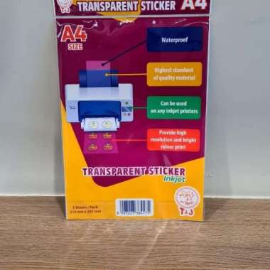 Stiker Transparant A4 Inject Tom N Jerry