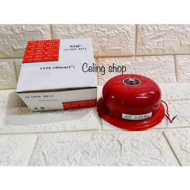 Round bell bel KRING BESAR listrik sekolah pabrik fire alarm 4” 3" 75mm 100mm ATN 4* kring