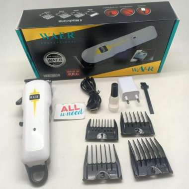 Alat Cukur Rambut Cas Waer 3038 - Hair Clipper Charge Waer 3038