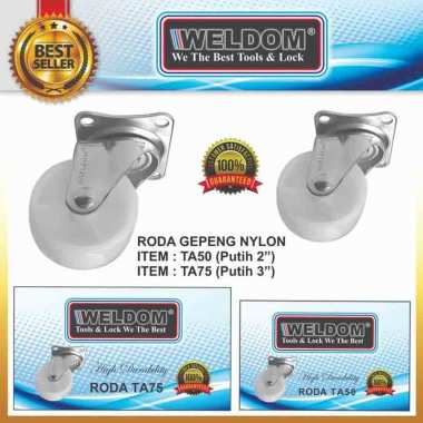 Weldom Caster Wheel Nylon Roda [2 Inch/ 4 pcs] WHITE -